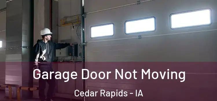  Garage Door Not Moving Cedar Rapids - IA