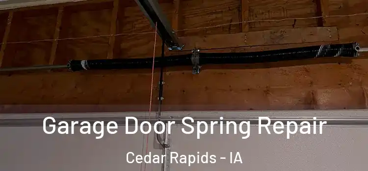  Garage Door Spring Repair Cedar Rapids - IA