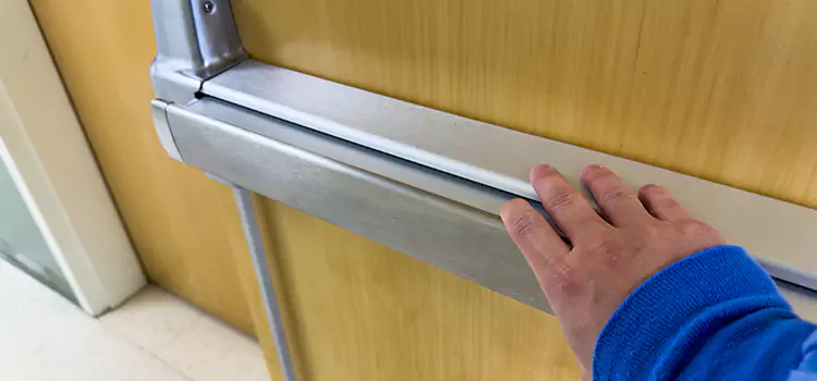 Installing a Push Bar on a Door Cedar Rapids